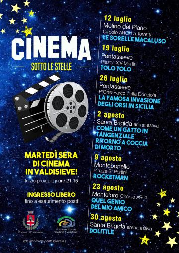 Comuni Valdarno E Valdisieve Al Via La Rassegna Estiva Cinema Sotto